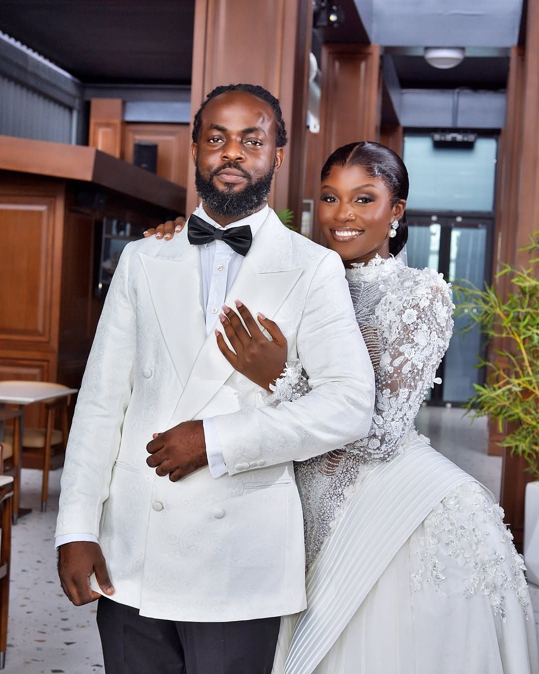 Blessing Isaac & Michael Kpoudosu’s White Wedding Was Pure Magic!