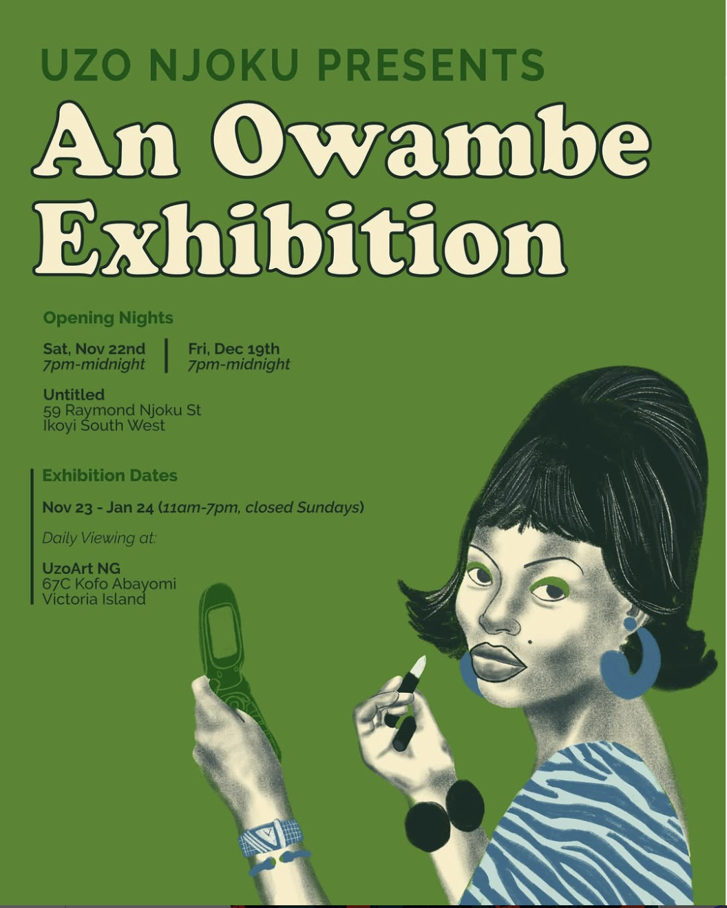 Nigerian-American artist Uzo Njoku launches exclusive fabric granting access to her Lagos exhibition
