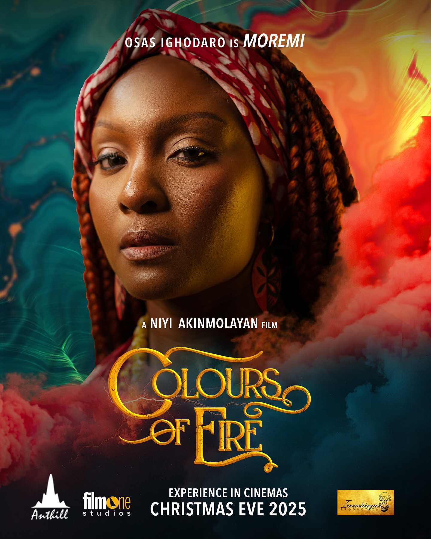 Osas Ighodaro & Uzor Arukwe Heat Up the “Colours of Fire” Teaser from Niyi Akinmolayan | Watch