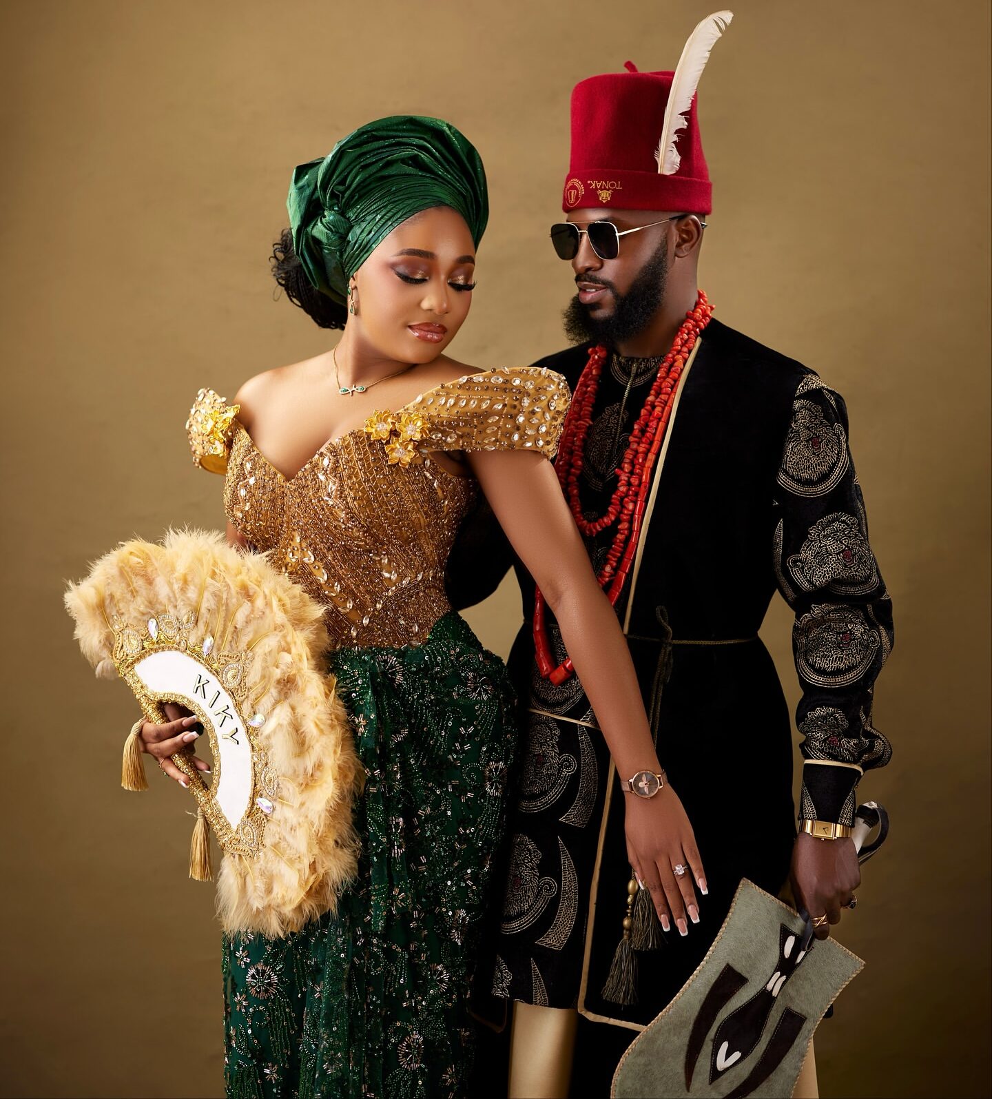 Akin Faminu and Kiky Festus Are Couple Goals in These Stunning Cultural Looks