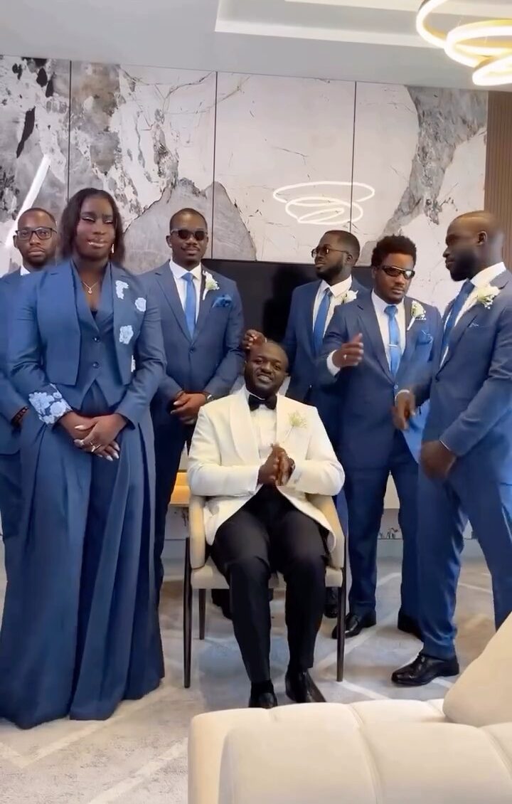 This Stylish Groom’s Squad is Giving Major Wedding Fashion Inspo