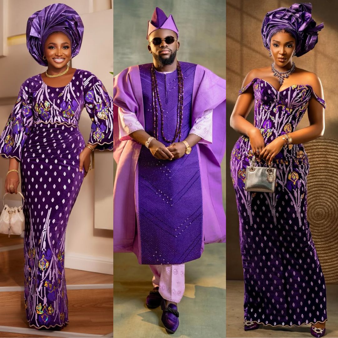 The Purple Asoebi Slayed! See the Stunning Looks from Mercy Aigbe’s Party