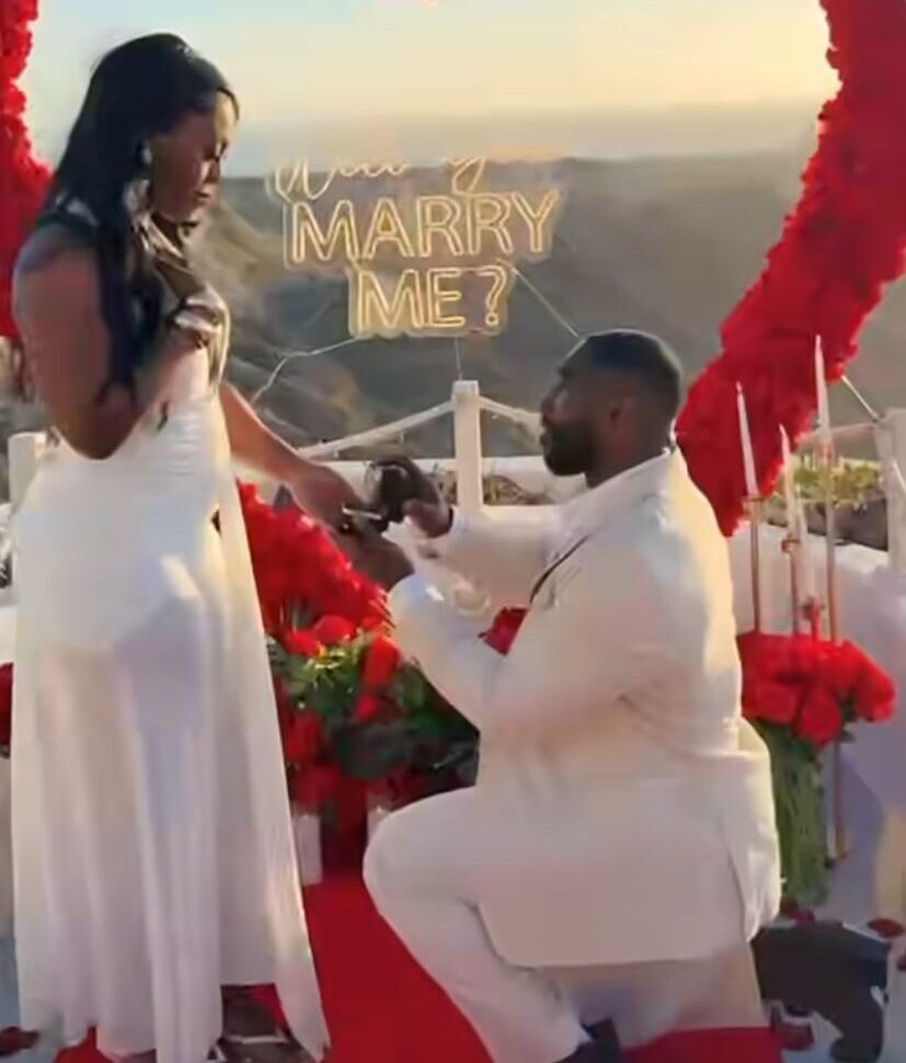 This Bride-To-Be Received a Romantic Cliffside Proposal in Santorini!