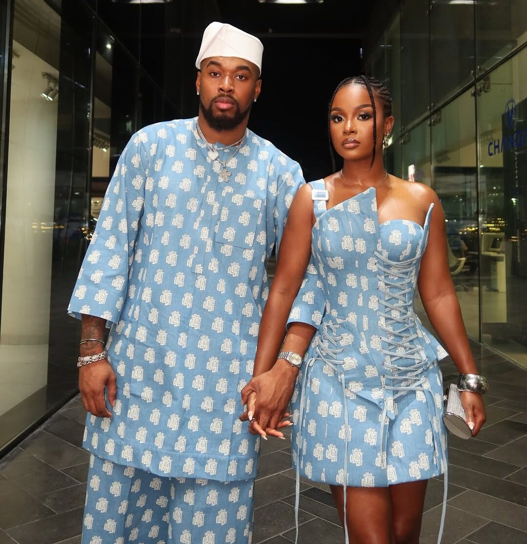 Soft Romance and Matching Asọebi? Bella Okagbue & Sheggz Olusemo Gave Us a Moment