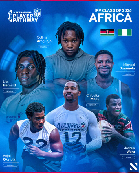 The NFL Announces Its 2026 International Player Pathway Athletes ...