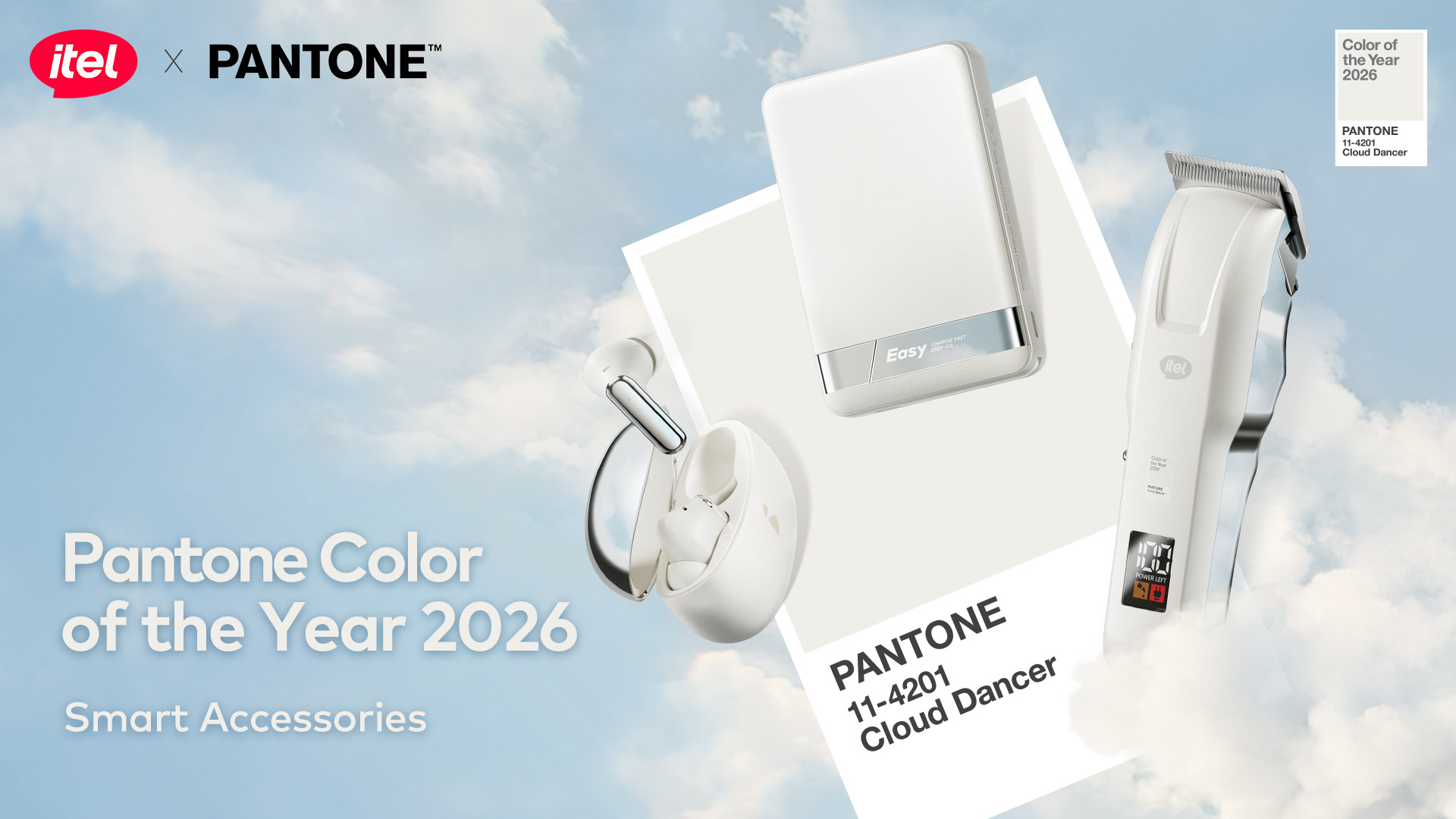 The Color Of The Year 2026 Has Arrived In Nigeria: Itel In Partnership With Pantone Unviels The Cloud Dancer