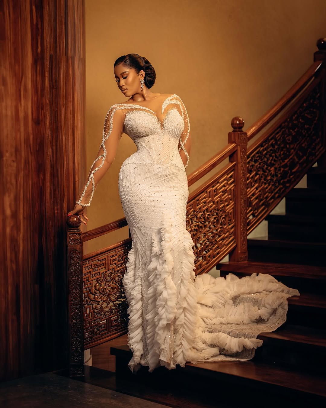 Achieve Your Pristine Bridal Goals With This Gorgeous White Wedding Look