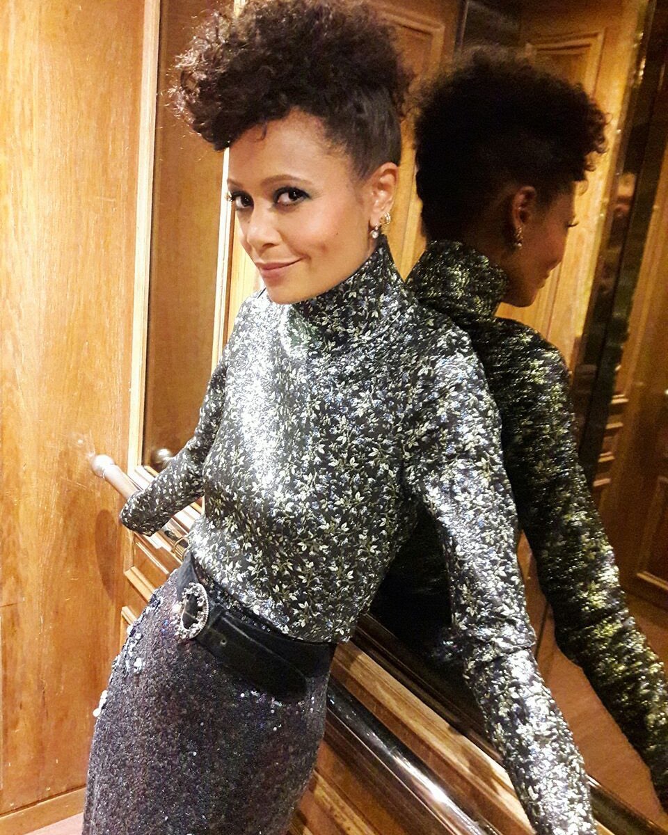 Thandiwe Newton Brings Ease and Style to the Jennifer Hudson Spirit Tunnel