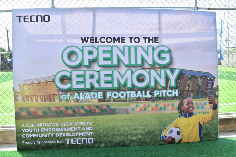 TECNO Continues to Expand Its Reach Into Nigerian Communities Through Football, Completes New 5-Aside Pitch at Ajasa Command