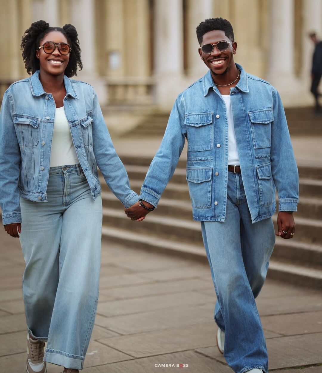 Moses & Marie Bliss Just Celebrated Two Years of Marriage in the Most Gorgeous Denim Co-Ord