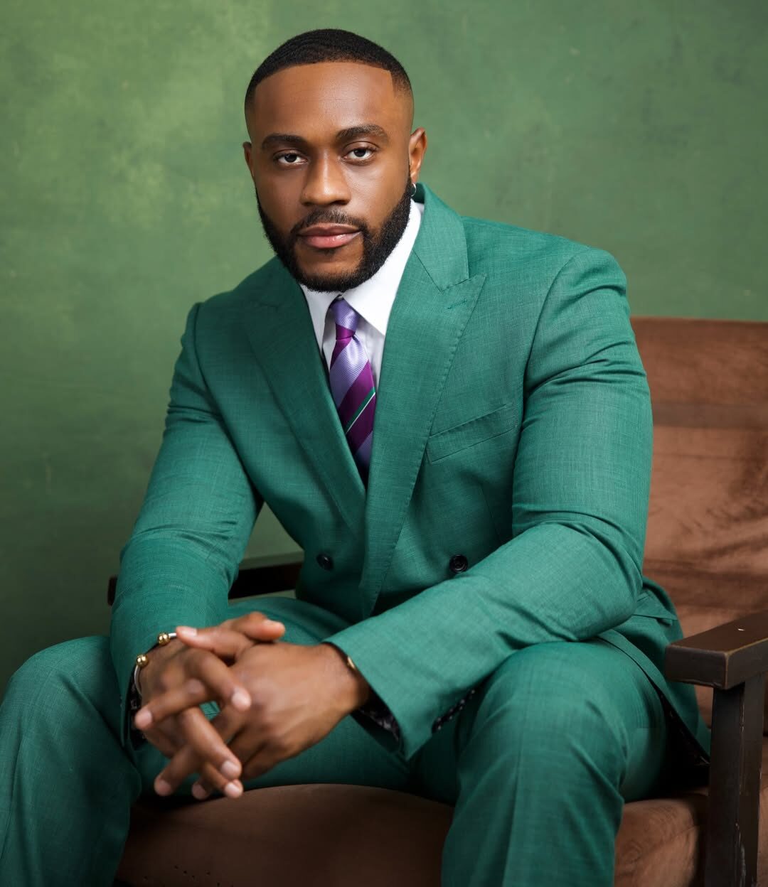 Kola Omotosho’s Teal Suit at Omotola Ekeinde’s Premiere Deserves Its Own Red Carpet