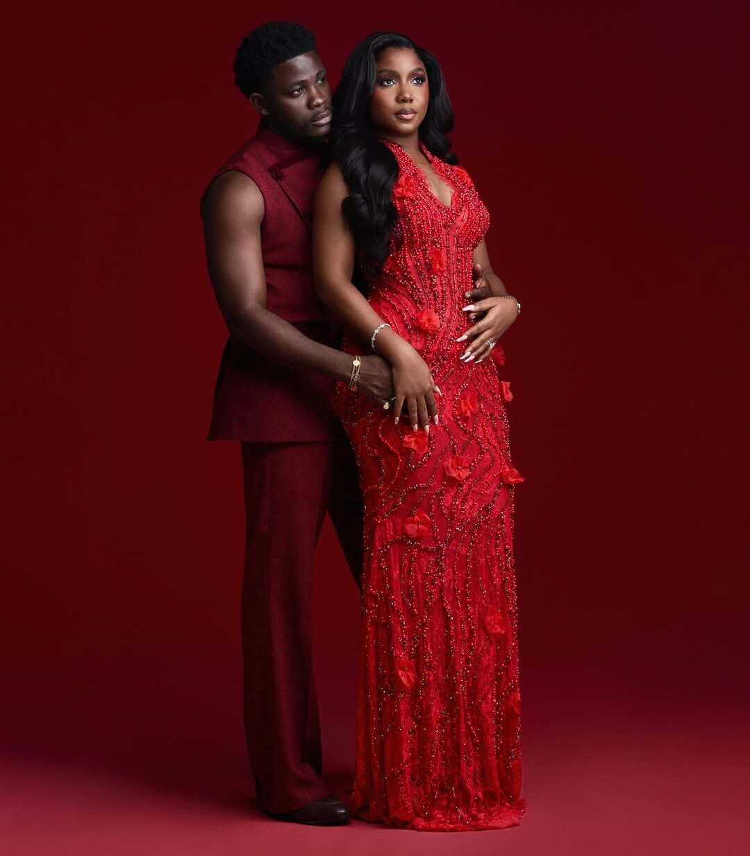 Femi Dapson & Simi Sanya’s Red Pre-Wedding Photos | See Every Detail of the Shoot