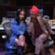 Angélique Kidjo and Ayra Starr sitting in a recording studio for their Aye Kan collaboration.