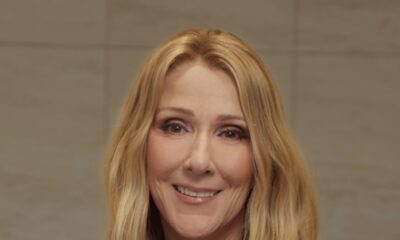 A close-up of Céline Dion during her surprise social media video, smiling while discussing her recovery and "best gift" of performing in Paris.