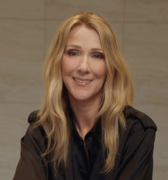 A close-up of Céline Dion during her surprise social media video, smiling while discussing her recovery and "best gift" of performing in Paris.