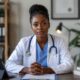 AI-generated illustration of a Nigerian medical professional for NCDC Hantavirus advisory.