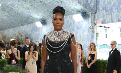 Venus Williams in a black sequin mermaid gown with a Swarovski silver crystal neckpiece at the 2026 Met Gala red carpet