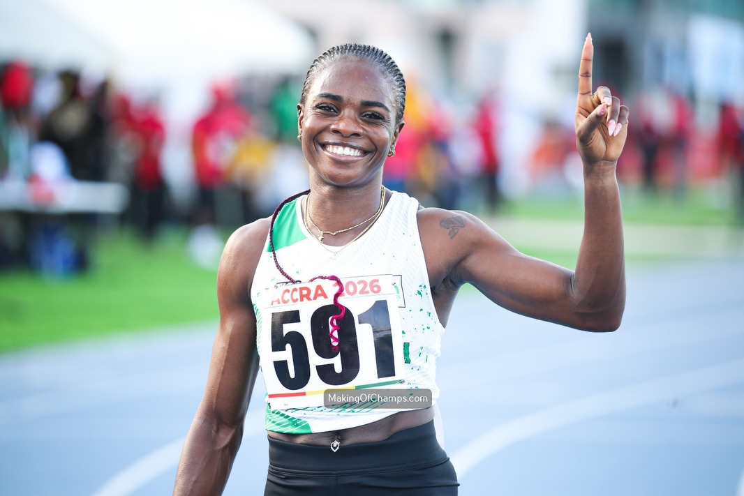 Tobi Amusan Wins Nigeria’s First Gold at the 2026 African Athletics Championships in Accra