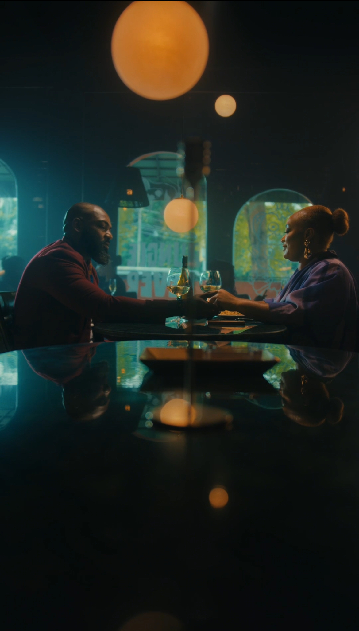 Characters from Tajé Prest’s Thick & Uninterrupted series sitting in a living room, reflecting the mobile-first storytelling style selected for ABFF 2026.