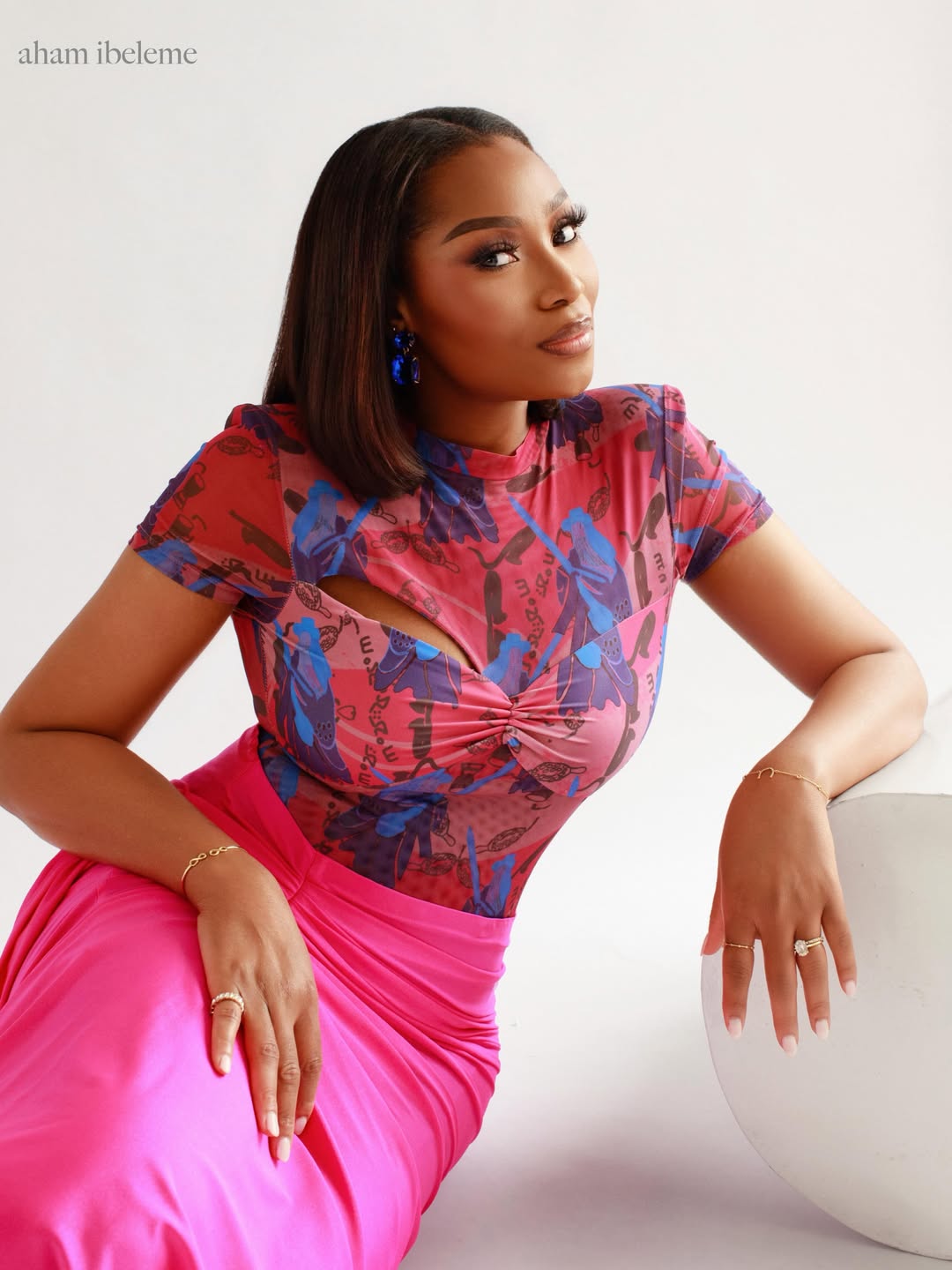 Dimma Umeh Celebrates Her Birthday in a Striking Pink Wanni Fuga Design