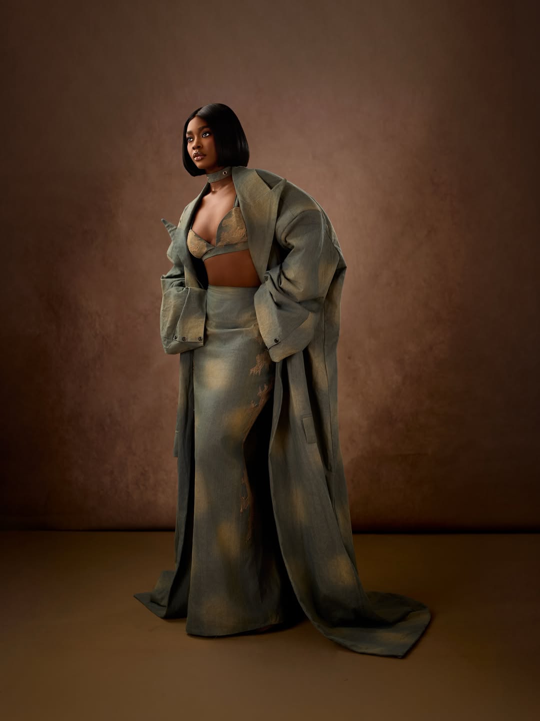Dede Ashiogwu Turned Up to the BBNaija Season 10 Reunion in Denim Like You’ve Never Seen Before