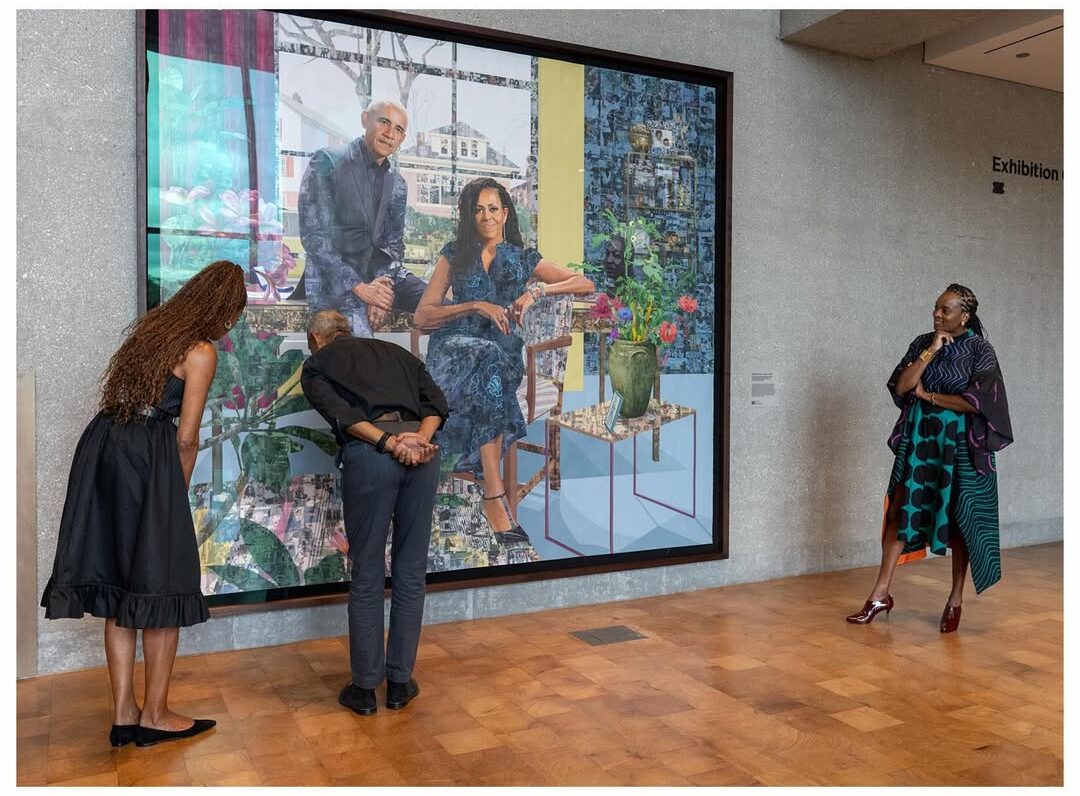 Njideka Akunyili Crosby Created the Obamas’ First Official Portrait Together | See Their Reaction