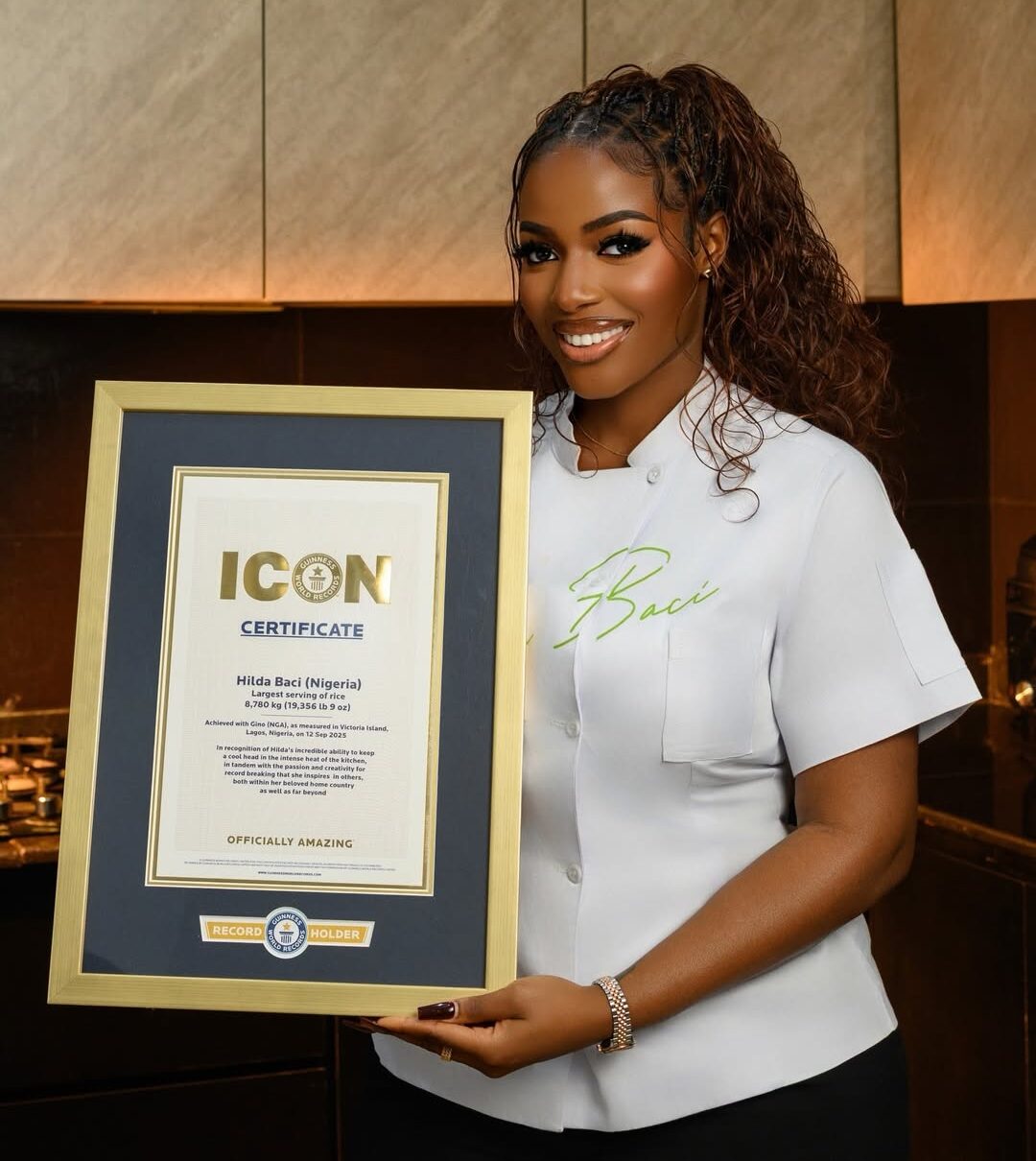 Hilda Baci Named Official Guinness World Records Icon: The First Nigerian to Receive the Honour