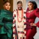 Principal cast members Mercy Aigbe, Odunlade Adekola, and Iyabo Ojo for EbonyLife Films' 2026 adaptation of The Secret Lives of Baba Segi's Wives.
