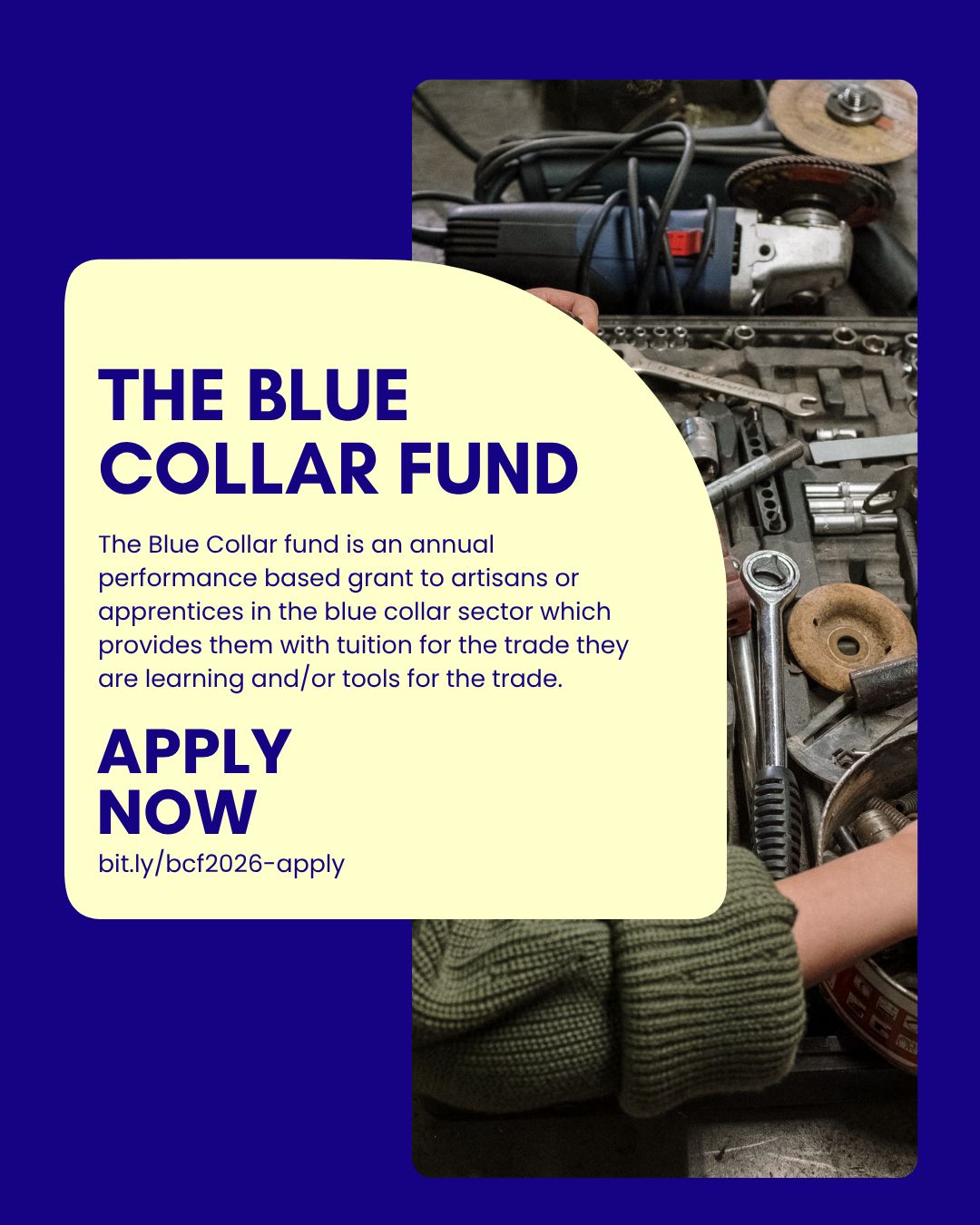 Calling Artisans and Apprentices: The Blue Collar Fund Opens Applications for Its Debut Edition