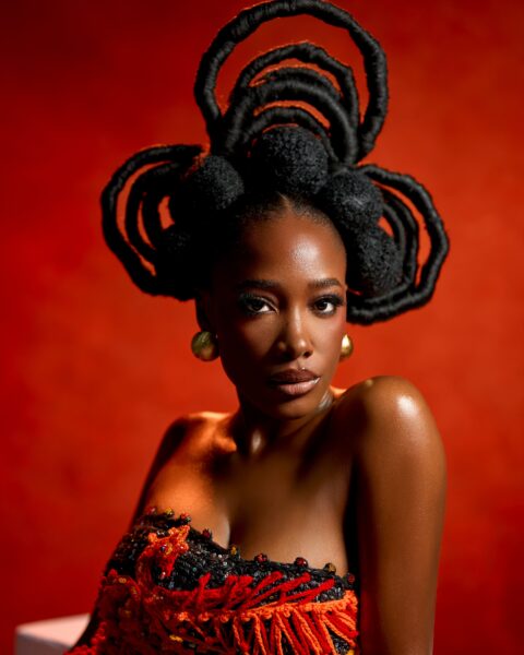 Gbubemi Ejeye’s Sculptural Natural Hairstyle Is a Celebration of African Hair Artistry