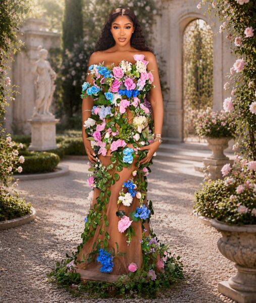Roses, Vines & a Gorgeous Gown: Idia Aisien’s Birthday Look Is One to See