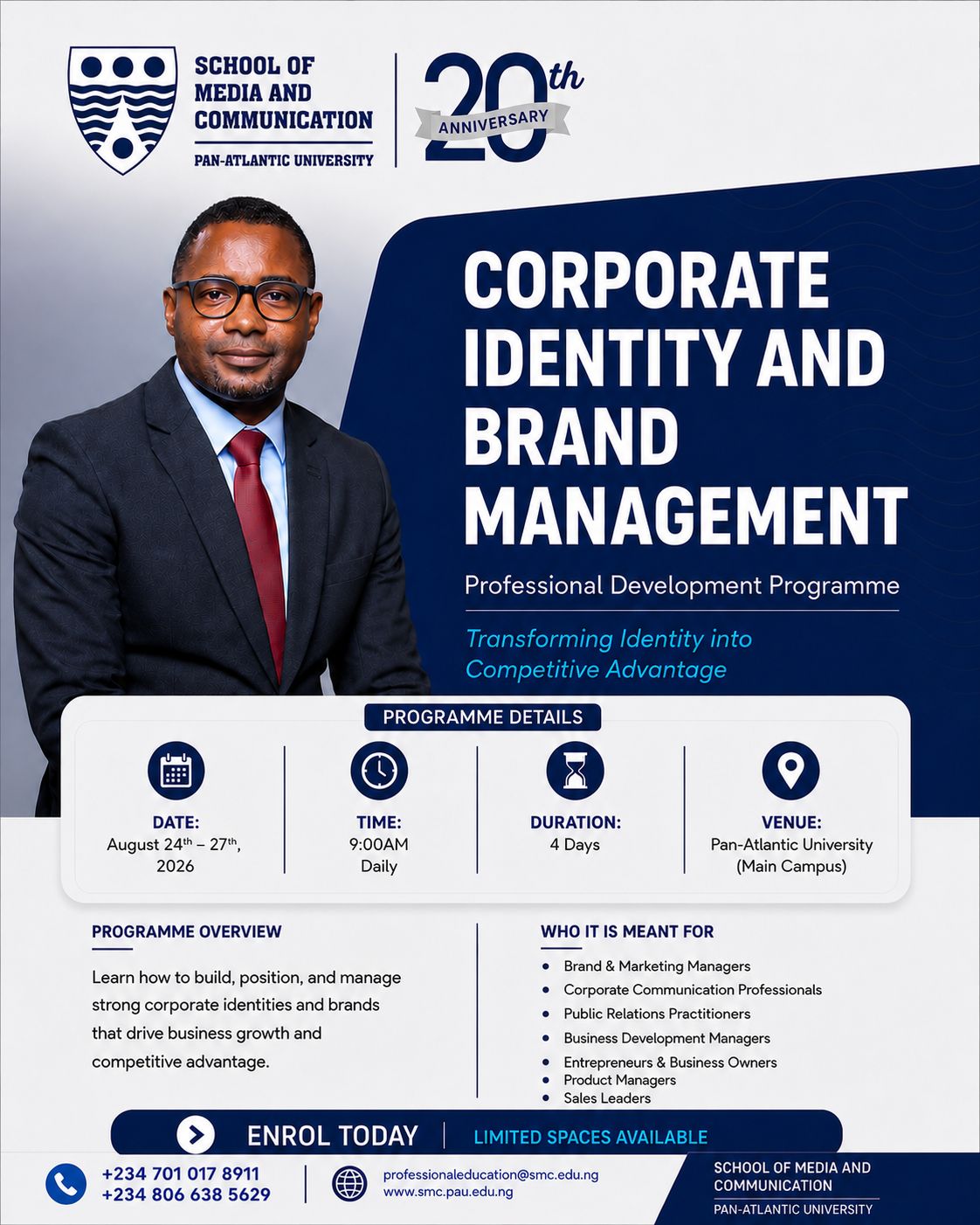 Pan Atlantic University: Corporate Identity and Brand Management (CIBM) Programme