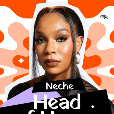 Neche posing for her official Big Brother Naija Season 11 Head of House graphic.