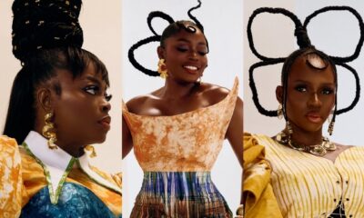 Leading cast members Funke Akindele, Bisola Aiyeola, and Waje featured together for The Four movie announcement.