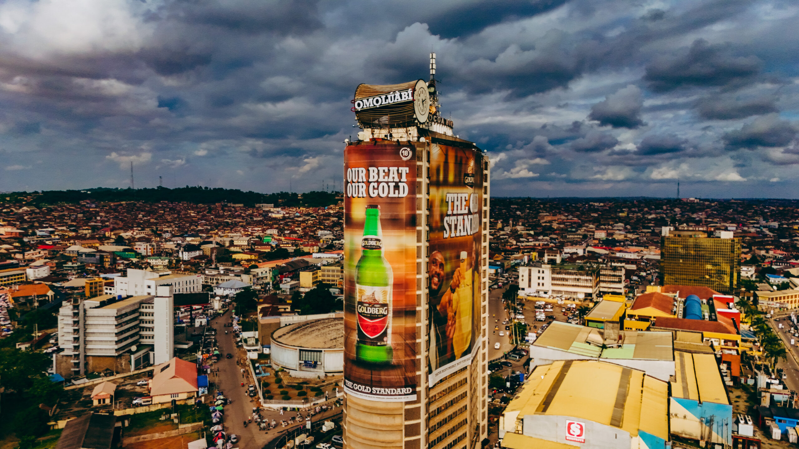 From Ibadan to the World: Goldberg Unveils Iconic Talking Drum Above Cocoa House