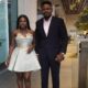 Niniola posing alongside her late husband and manager Michael Ndika at a formal event.