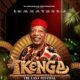 Official movie poster for Ikenga: The Last Festival starring Nkem Owoh wearing a red chieftaincy cap and leopard-print isiagu attire.