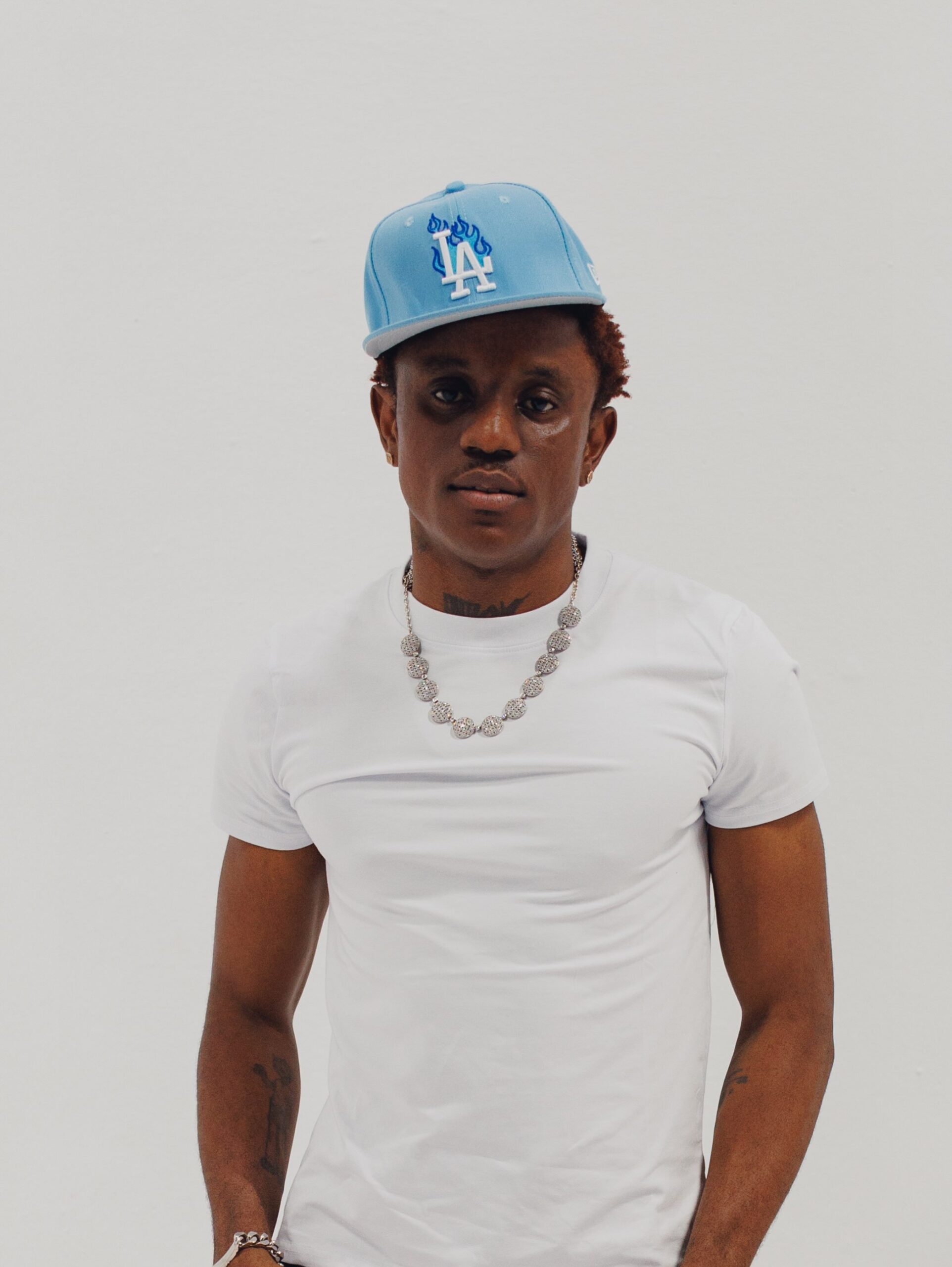 Victony promoting his 15-track sophomore Afrobeats album STARLIFE.