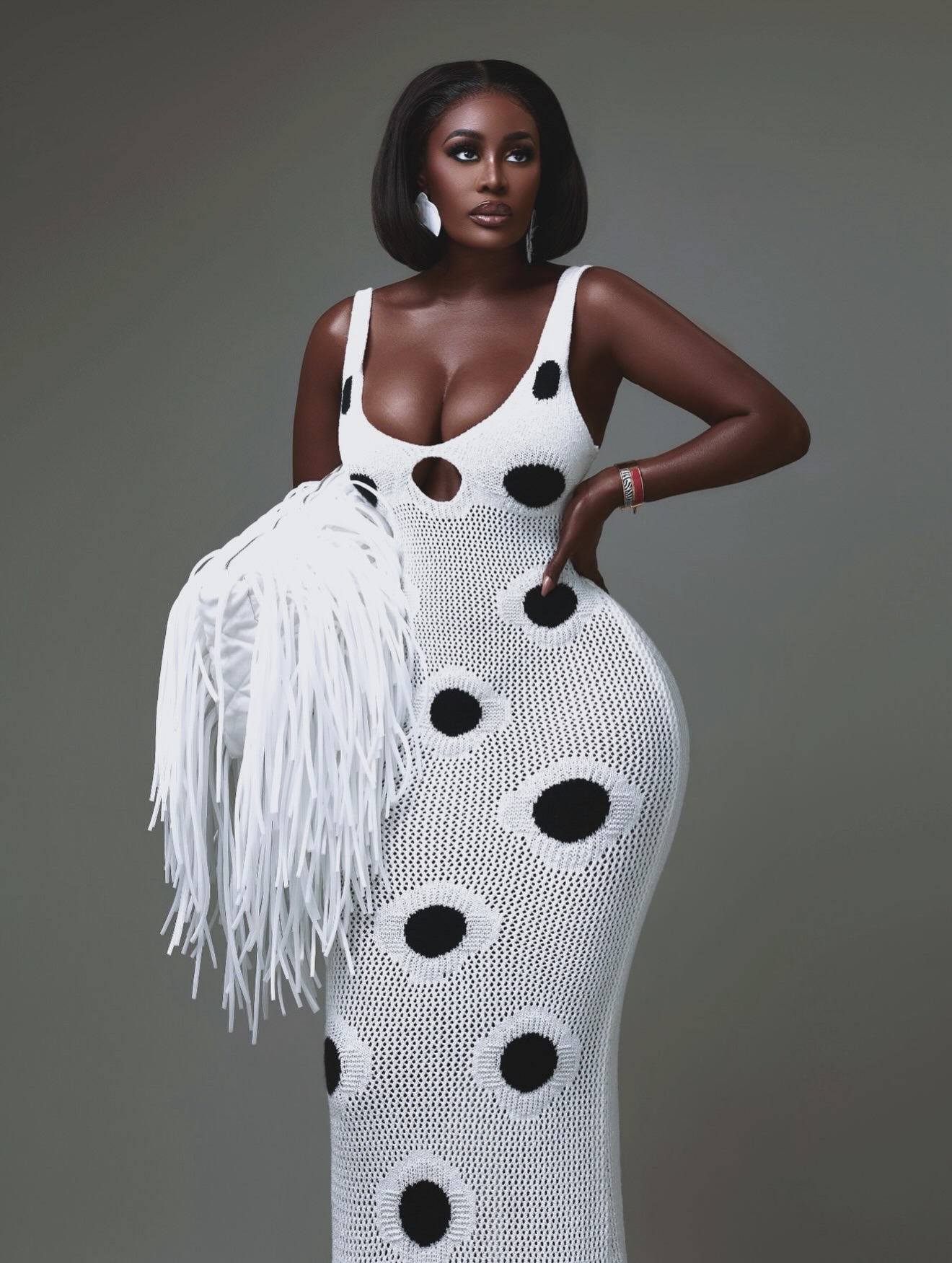 Nana Akua Addo’s Latest Look Is a Lesson in Polka Dots, Texture & Fringe Styling