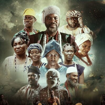 Official movie poster for Alahun The Weaver featuring Moshood Fattah, Odunlade Adekola, Ibrahim Chatta, and Omowunmi Dada.