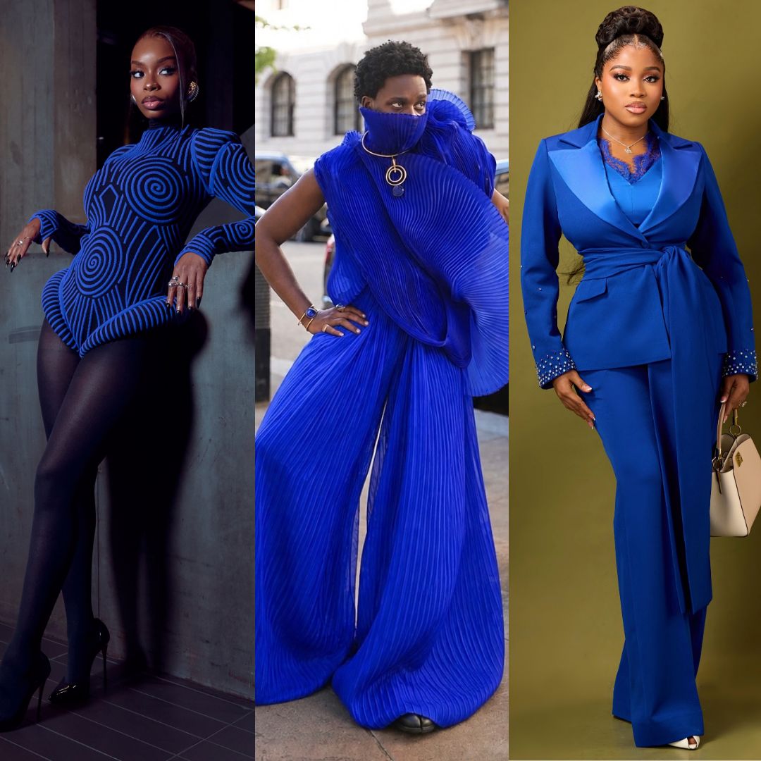 Three Stylish Ways Veekee James, Olandria and Tobe Ugeh Are Wearing Blue