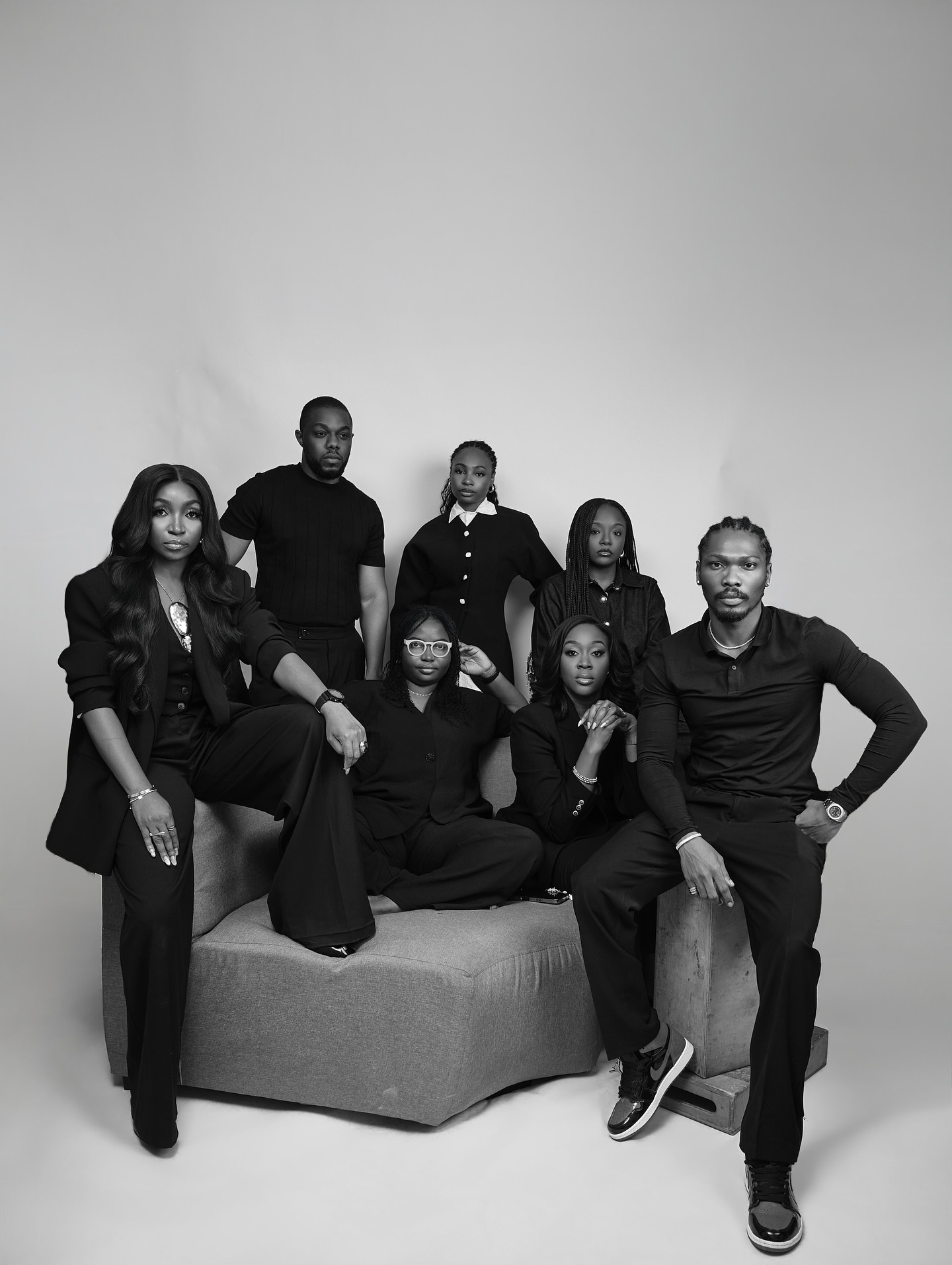 Director Fatimah Binta Gimsay, producer Nora Awolowo, and lead actors Linda Ejiofor-Suleiman, Scarlet Gomez, and Omowunmi Dada of the Guinness World Record-breaking Nollywood film Black Market