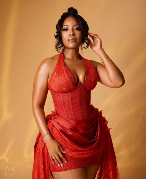Joselyn Dumas’ Mini Lace Birthday Dress Is Such a Good Way to Wear Red | See Photos