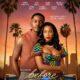 Movie poster for Before Midnight showing Timini Egbuson and Efe Irele against a sunset skyline with palm trees.