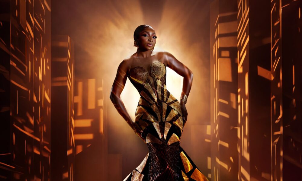 Omowunmi Dada’s Sculpted Gold & Black Gown Is Quite the TIFF Red Carpet Look | See Photos