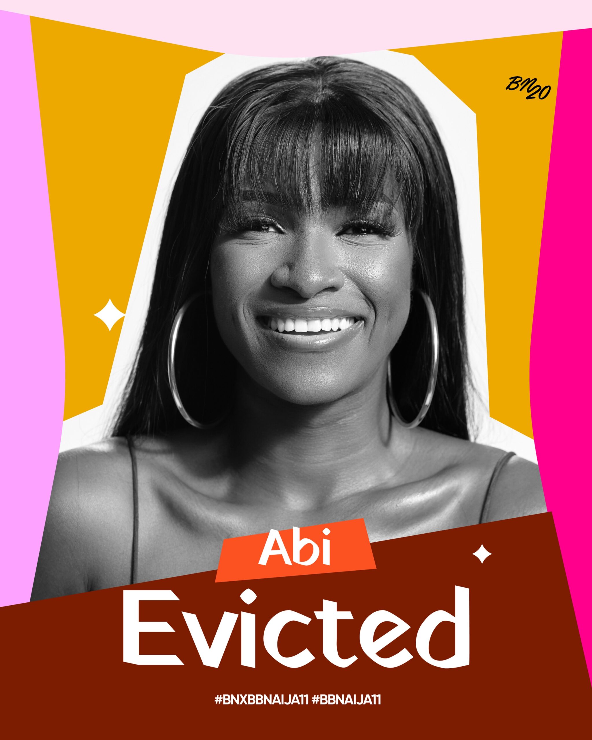 Big Brother Naija Season 11 housemate Abisola Abi Ayoola eviction announcement for BellaNaija.