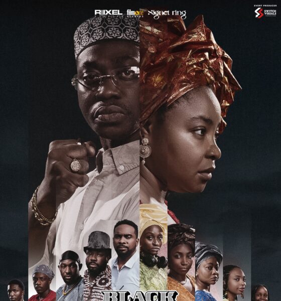 Official promotional poster for Black Market featuring Lateef Adedimeji, Linda Ejiofor-Suleiman, and ensemble cast