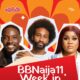 BBNaija Season 11 Week 8 recap graphic sponsored by Minimie.