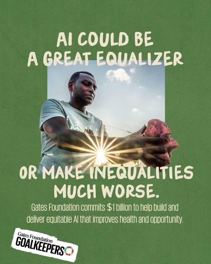 AI could be a great equalizer, but only if it’s built intentionally to benefit the people who need it most. Credit: Gates Foundation