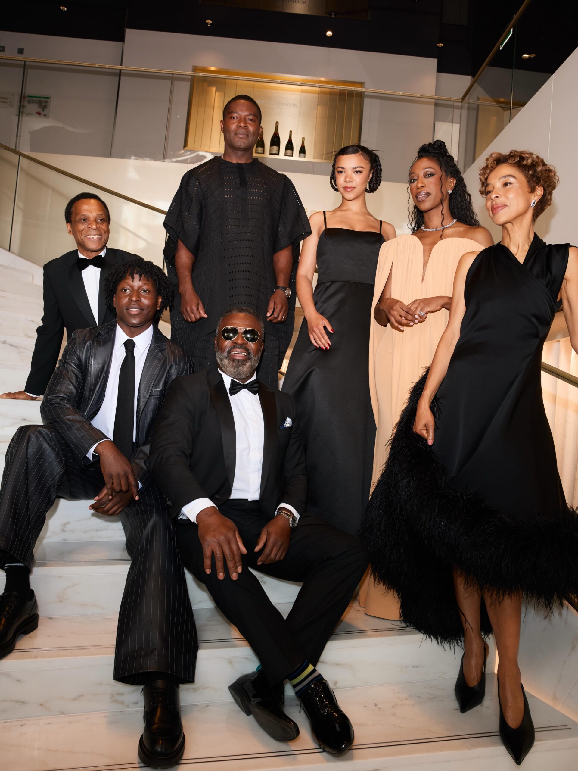 David Oyelowo, Sophie Okonedo, India Amarteifio, Toheeb Jimoh, Danny Sapani, and Jude Akuwudike at a Cannes Film Festival event for Clarissa in May 2026.